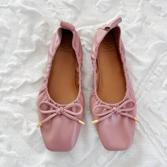 Tory Burch Square Toe Flats Size 5 - Picture 1 of 6